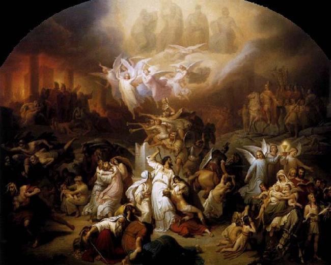 Wilhelm von Kaulbach : The Destruction of Jerusalem by Titus